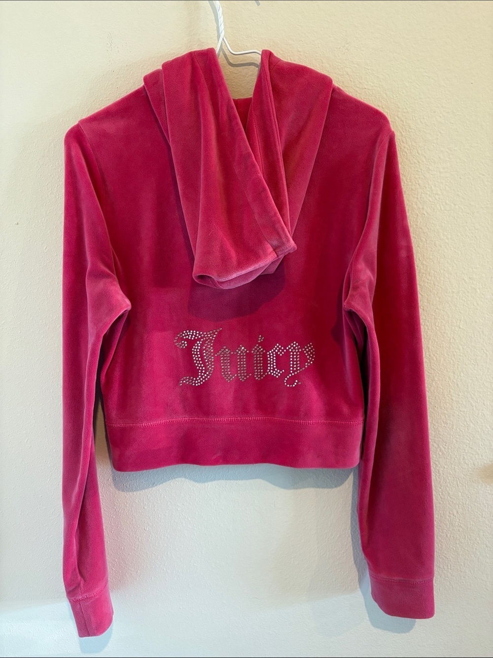 Juicy Couture hot Pink zip up Hoodie